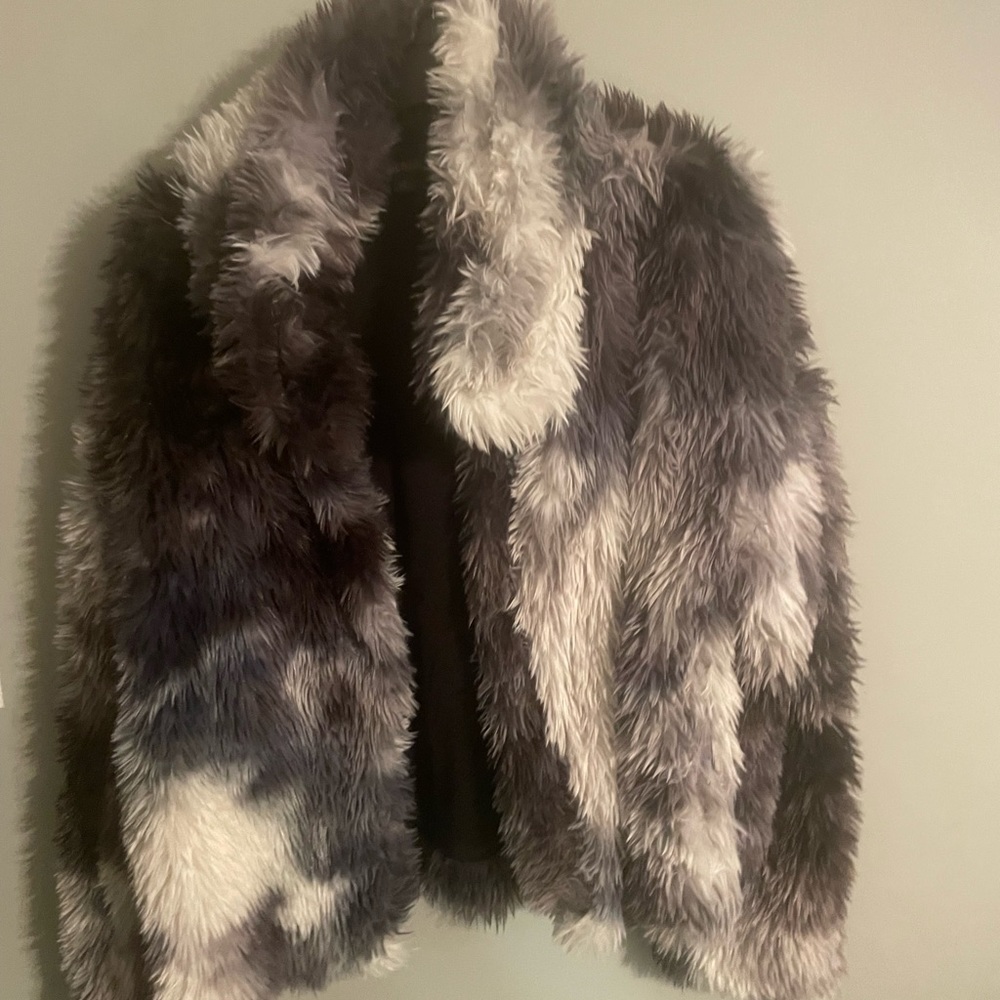 Super Soft faux grey jacket